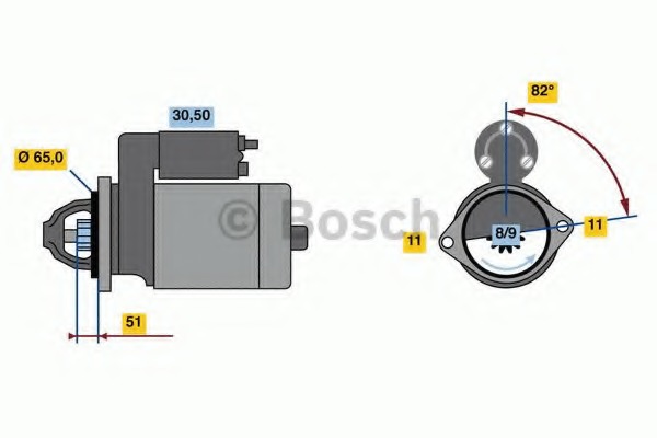 starter 0 986 023 470 BOSCH - Sistem pornire