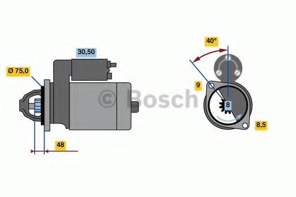 starter 0 986 023 520 BOSCH - Demaror / electromotor starter 0 986 023 520 BOSCH - Demaror / electromotor