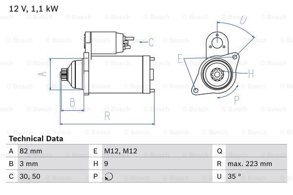 starter 0 986 024 180 BOSCH - Sistem pornire