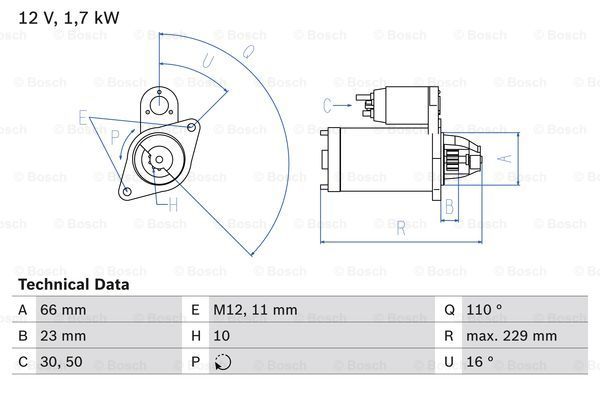 starter 0 986 025 230 BOSCH - Demaror / electromotor starter 0 986 025 230 BOSCH - Demaror / electromotor