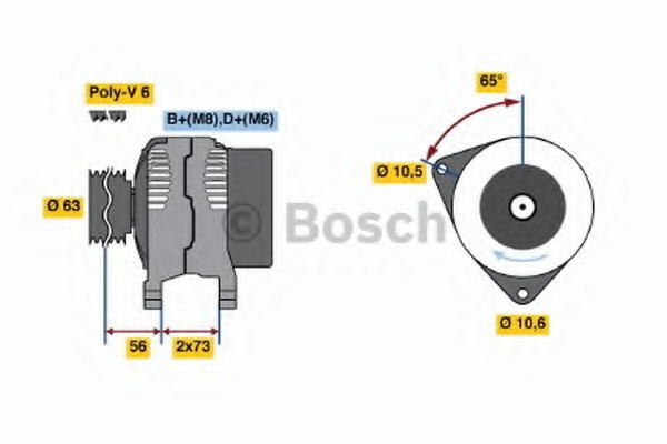 Generator / Alternator 0 986 039 220 BOSCH - Generator /alternator / elemente