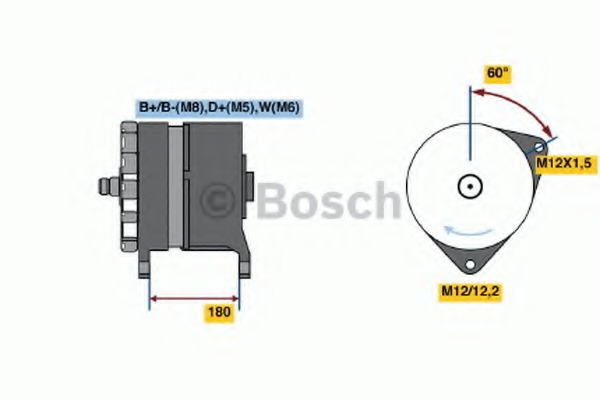 Generator / Alternator 0 986 042 850 BOSCH - Generator /alternator / elemente