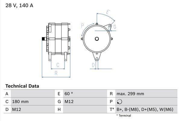 Generator / Alternator 0 986 047 160 BOSCH - Generator /alternator / elemente Generator / Alternator 0 986 047 160 BOSCH - Generator /alternator / elemente