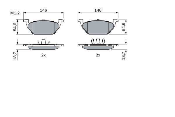 set placute frana,frana disc 0 986 424 364 BOSCH - Frana disc set placute frana,frana disc 0 986 424 364 BOSCH - Frana disc