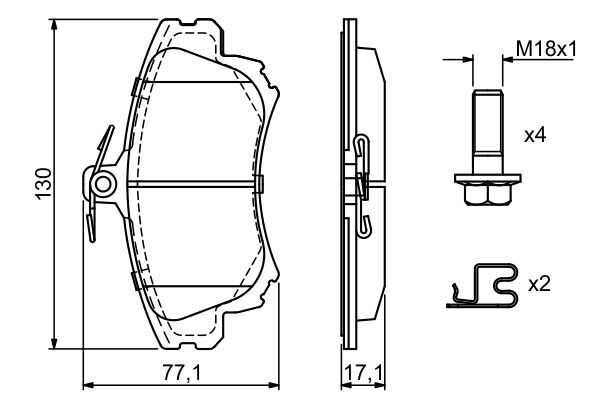 set placute frana,frana disc 0 986 424 541 BOSCH - Set placute frana set placute frana,frana disc 0 986 424 541 BOSCH - Set placute frana