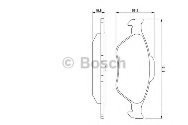 set placute frana,frana disc 0 986 424 558 BOSCH - Set placute frana set placute frana,frana disc 0 986 424 558 BOSCH - Set placute frana