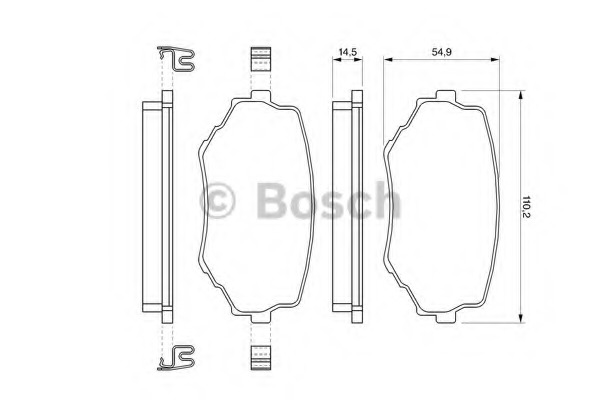 set placute frana,frana disc 0 986 424 669 BOSCH - Frana disc set placute frana,frana disc 0 986 424 669 BOSCH - Frana disc