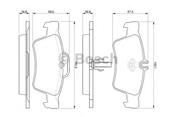 set placute frana,frana disc 0 986 424 699 BOSCH - Frana disc set placute frana,frana disc 0 986 424 699 BOSCH - Frana disc