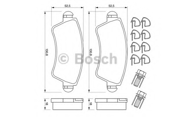 set placute frana,frana disc 0 986 424 801 BOSCH - Frana disc set placute frana,frana disc 0 986 424 801 BOSCH - Frana disc