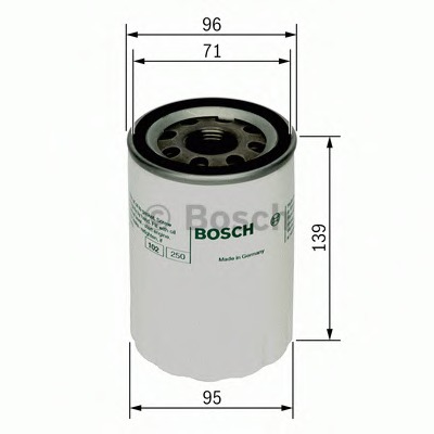 Filtru ulei 0 986 452 046 BOSCH - Filtru ulei