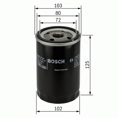 Filtru ulei 0 986 452 062 BOSCH - Filtru ulei