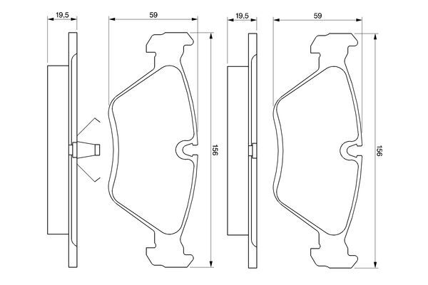 set placute frana,frana disc 0 986 461 752 BOSCH - Frana disc set placute frana,frana disc 0 986 461 752 BOSCH - Frana disc