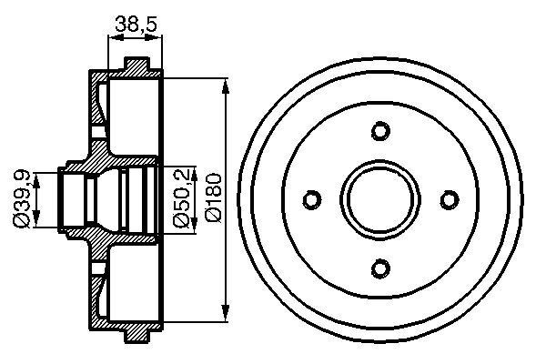 Tambur frana 0 986 477 002 BOSCH - Tambur frana Tambur frana 0 986 477 002 BOSCH - Tambur frana