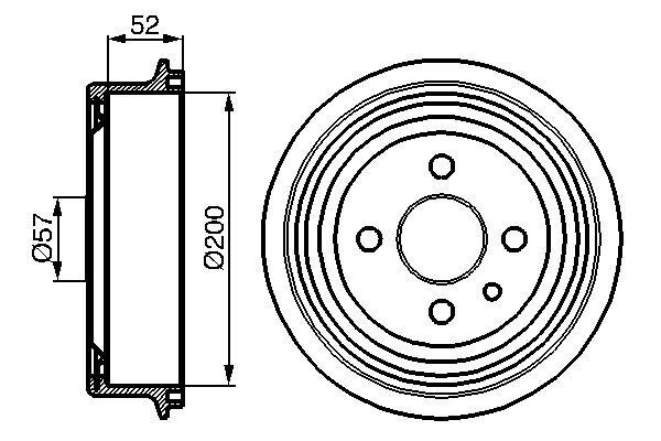 Tambur frana 0 986 477 018 BOSCH - Tambur frana Tambur frana 0 986 477 018 BOSCH - Tambur frana