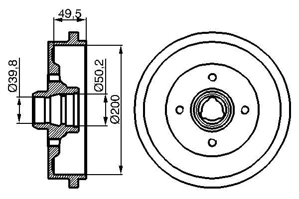Tambur frana 0 986 477 041 BOSCH - Tambur frana Tambur frana 0 986 477 041 BOSCH - Tambur frana