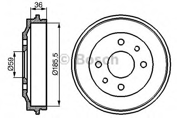 Tambur frana 0 986 477 055 BOSCH - Tambur frana Tambur frana 0 986 477 055 BOSCH - Tambur frana