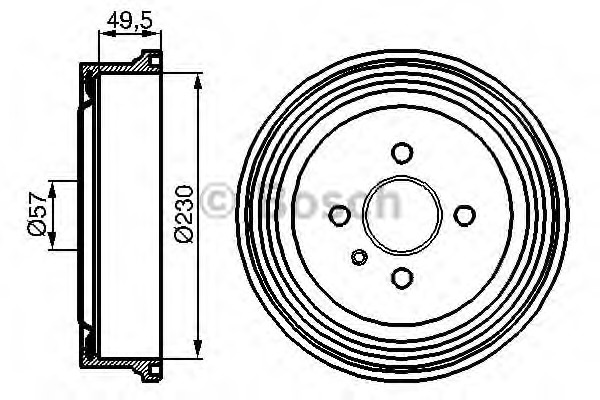 Tambur frana 0 986 477 100 BOSCH - Frana tambur Tambur frana 0 986 477 100 BOSCH - Frana tambur
