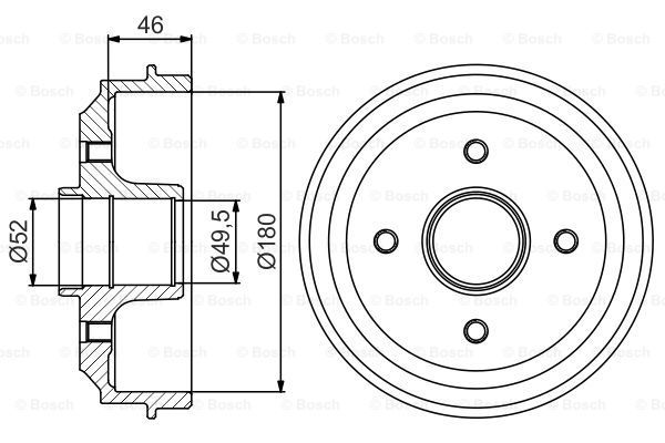 Tambur frana 0 986 477 155 BOSCH - Tambur frana Tambur frana 0 986 477 155 BOSCH - Tambur frana