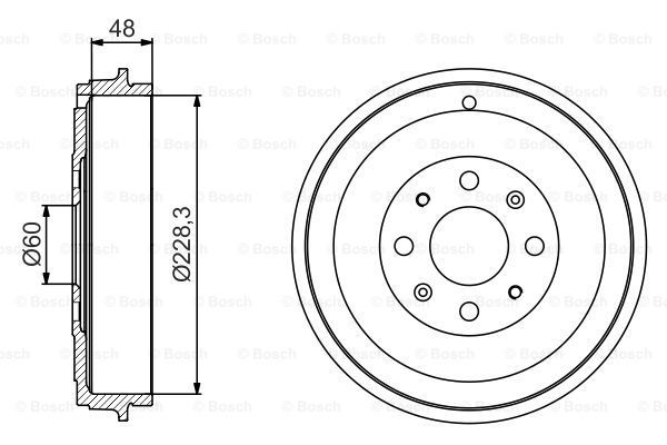 Tambur frana 0 986 477 208 BOSCH - Tambur frana Tambur frana 0 986 477 208 BOSCH - Tambur frana
