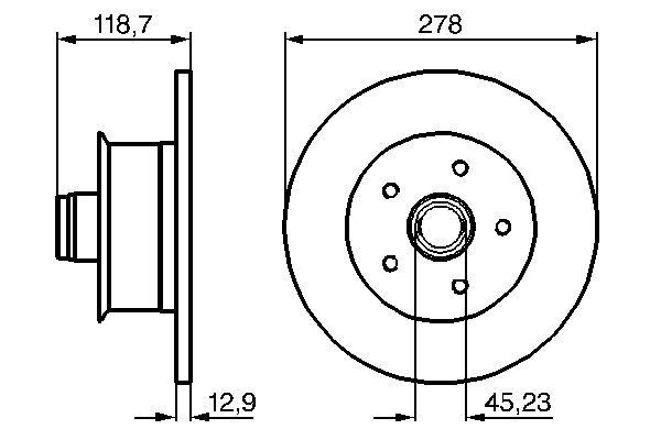Disc frana 0 986 478 136 BOSCH - Disc frana