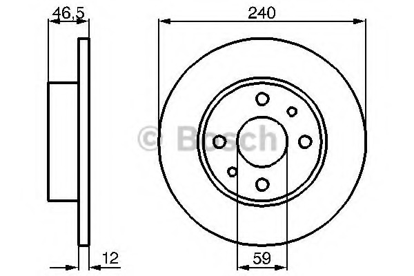 Disc frana 0 986 478 353 BOSCH - Disc frana