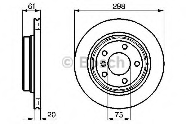 Disc frana 0 986 478 426 BOSCH - Frana disc