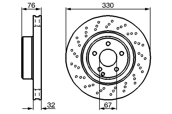 Disc frana 0 986 478 470 BOSCH - Disc frana