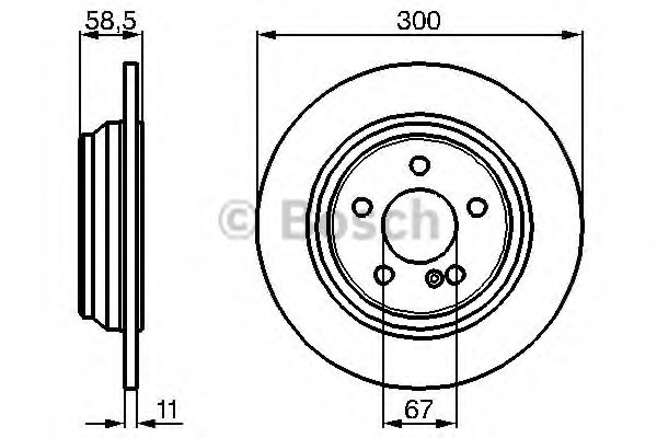 Disc frana 0 986 478 472 BOSCH - Disc frana