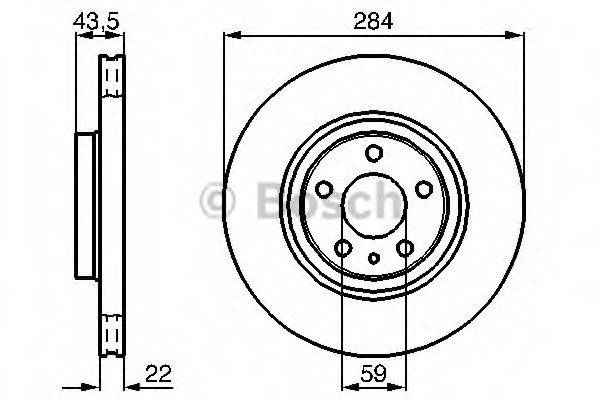 Disc frana 0 986 478 521 BOSCH - Disc frana
