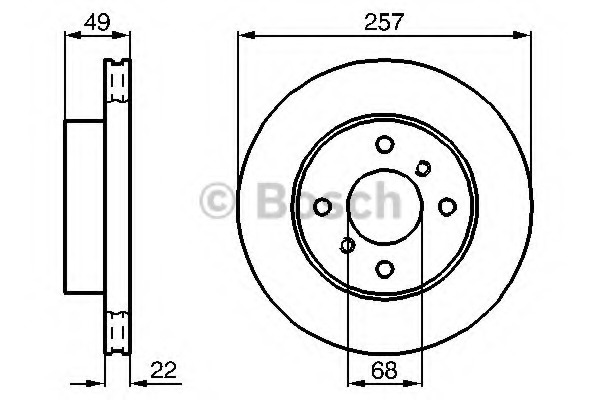 Disc frana 0 986 478 567 BOSCH - Frana disc Disc frana 0 986 478 567 BOSCH - Frana disc