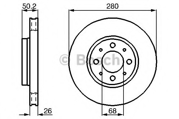 Disc frana 0 986 478 602 BOSCH - Frana disc Disc frana 0 986 478 602 BOSCH - Frana disc