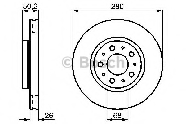 Disc frana 0 986 478 603 BOSCH - Frana disc Disc frana 0 986 478 603 BOSCH - Frana disc