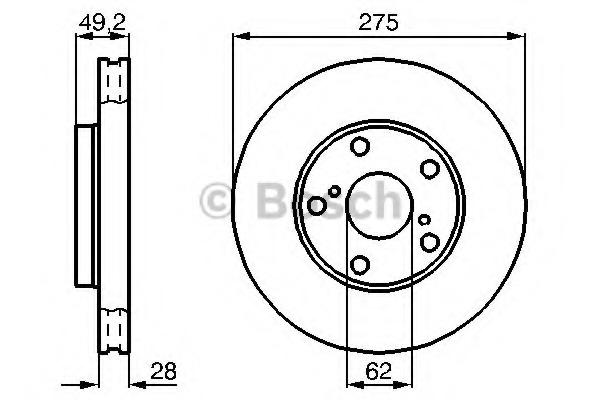 Disc frana 0 986 478 632 BOSCH - Disc frana