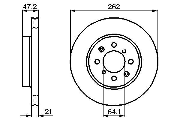 Disc frana 0 986 478 657 BOSCH - Disc frana Disc frana 0 986 478 657 BOSCH - Disc frana