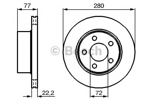 Disc frana 0 986 478 694 BOSCH - Frana disc