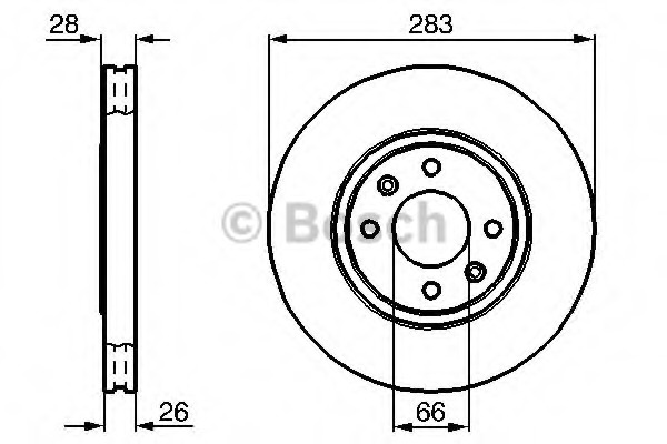 Disc frana 0 986 478 831 BOSCH - Frana disc