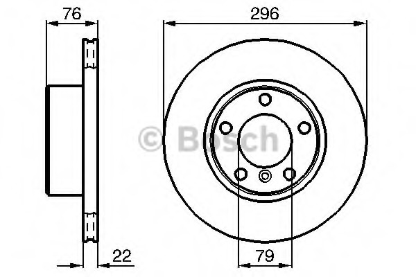 Disc frana 0 986 478 848 BOSCH - Frana disc