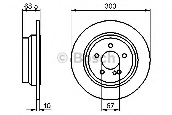 Disc frana 0 986 479 041 BOSCH - Frana disc Disc frana 0 986 479 041 BOSCH - Frana disc