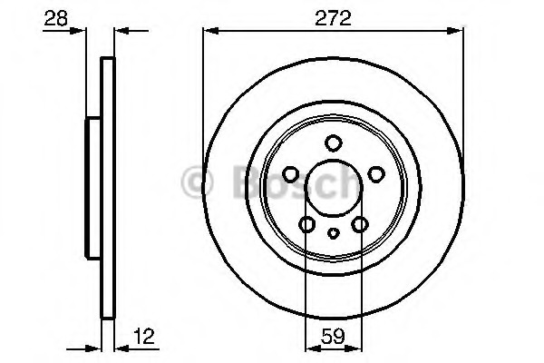 Disc frana 0 986 479 064 BOSCH - Frana disc Disc frana 0 986 479 064 BOSCH - Frana disc