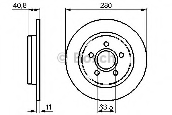 Disc frana 0 986 479 253 BOSCH - Frana disc Disc frana 0 986 479 253 BOSCH - Frana disc
