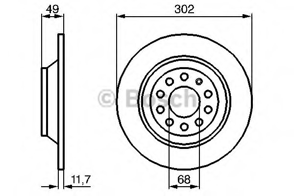 Disc frana 0 986 479 257 BOSCH - Disc frana Disc frana 0 986 479 257 BOSCH - Disc frana