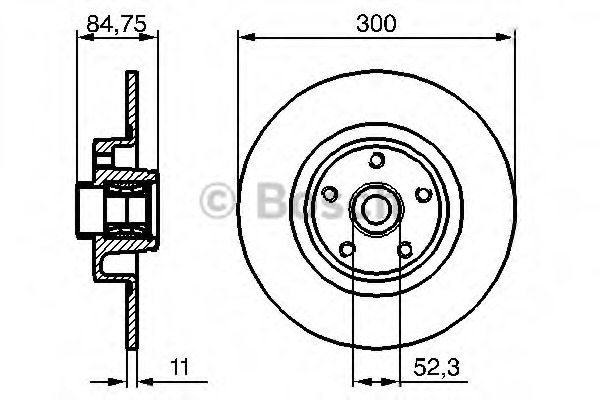 Disc frana 0 986 479 276 BOSCH - Rulment roata / butuc roata Disc frana 0 986 479 276 BOSCH - Rulment roata / butuc roata