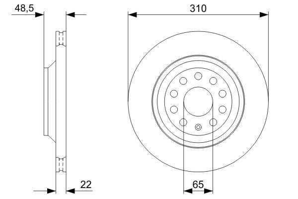 Disc frana 0 986 479 303 BOSCH - Disc frana Disc frana 0 986 479 303 BOSCH - Disc frana