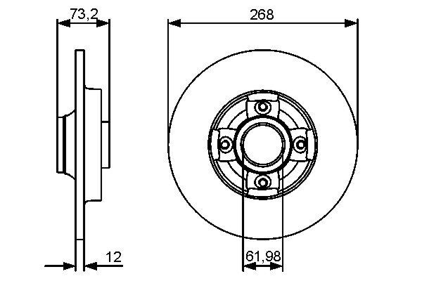 Disc frana 0 986 479 383 BOSCH - Disc frana Disc frana 0 986 479 383 BOSCH - Disc frana