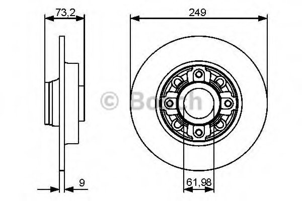 Disc frana 0 986 479 388 BOSCH - Frana disc Disc frana 0 986 479 388 BOSCH - Frana disc