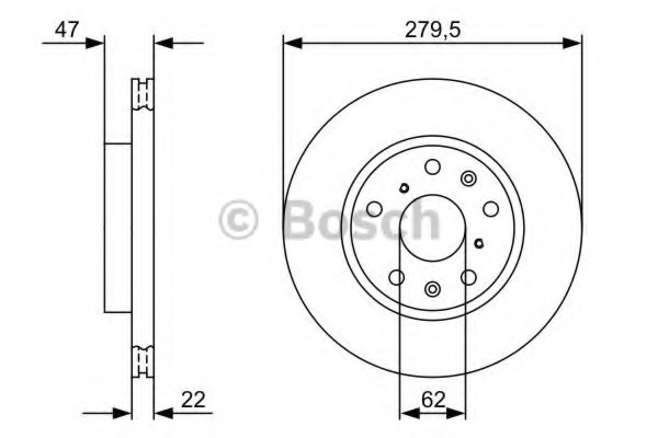 Disc frana 0 986 479 403 BOSCH - Frana disc