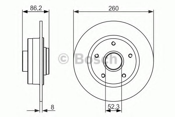 Disc frana 0 986 479 684 BOSCH - Disc frana Disc frana 0 986 479 684 BOSCH - Disc frana