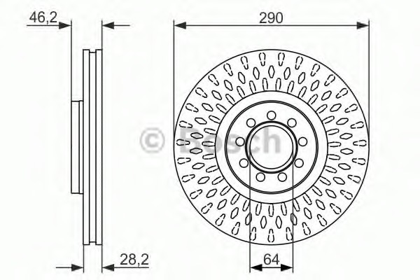 Disc frana 0 986 479 718 BOSCH - Disc frana