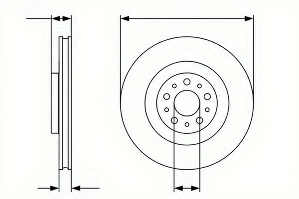 Disc frana 0 986 479 736 BOSCH - Disc frana