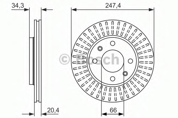 Disc frana 0 986 479 861 BOSCH - Frana disc Disc frana 0 986 479 861 BOSCH - Frana disc
